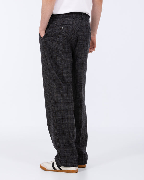 2t Sinclair Tall Wide Leg Pleated Trouser (grey check)