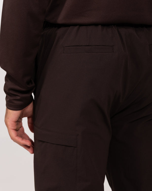 Parell Active Tall Belted Trouser (brown)
