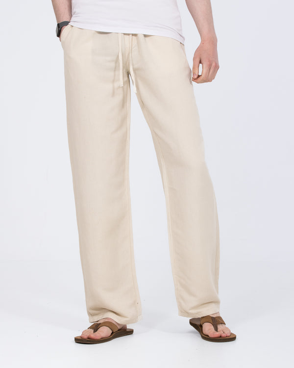 2t Harrison Tall Linen Blend Pull On Trousers (natural)