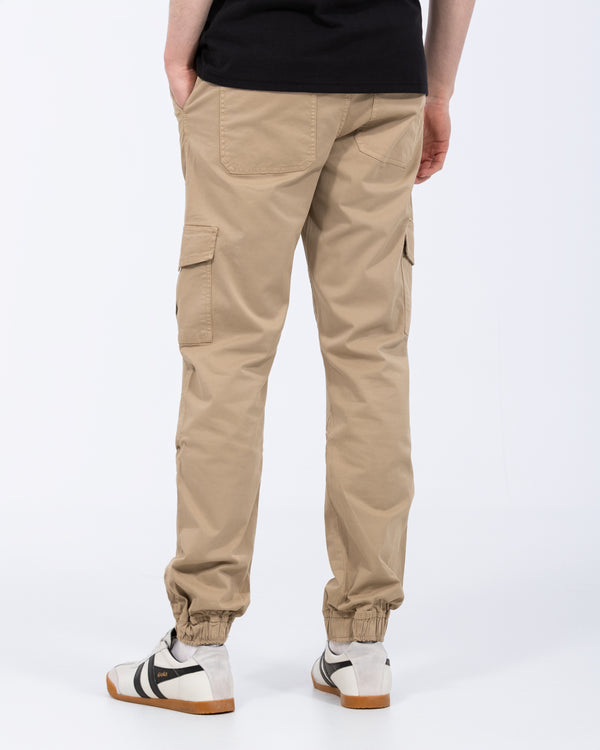 2t Fabio Regular Fit Tall Stretch Cargo Trousers (beige)