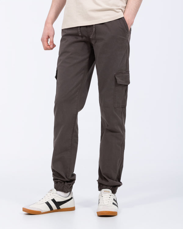 2t Fabio Regular Fit Tall Stretch Cargo Trousers (slate)