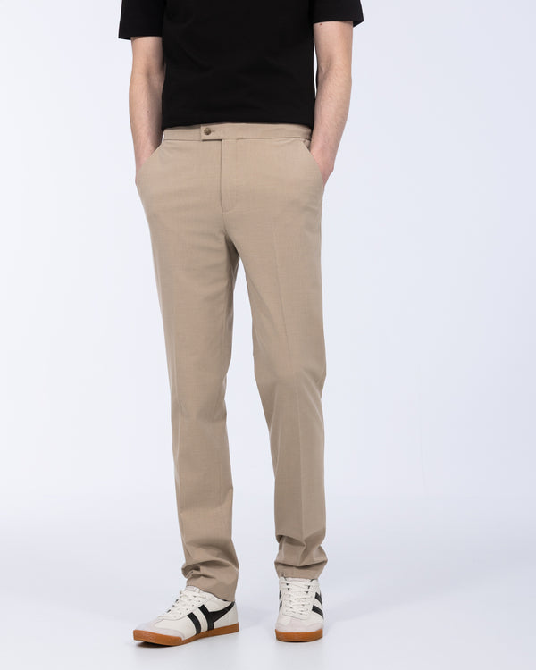 Harry Brown Tall Elasticated Waistband Trouser (stone)