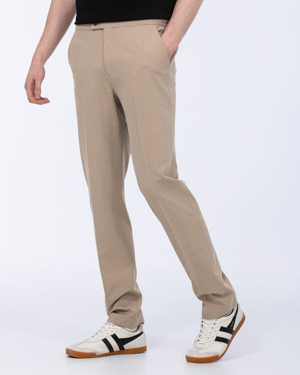 Harry Brown Tall Elasticated Waistband Trouser (stone)
