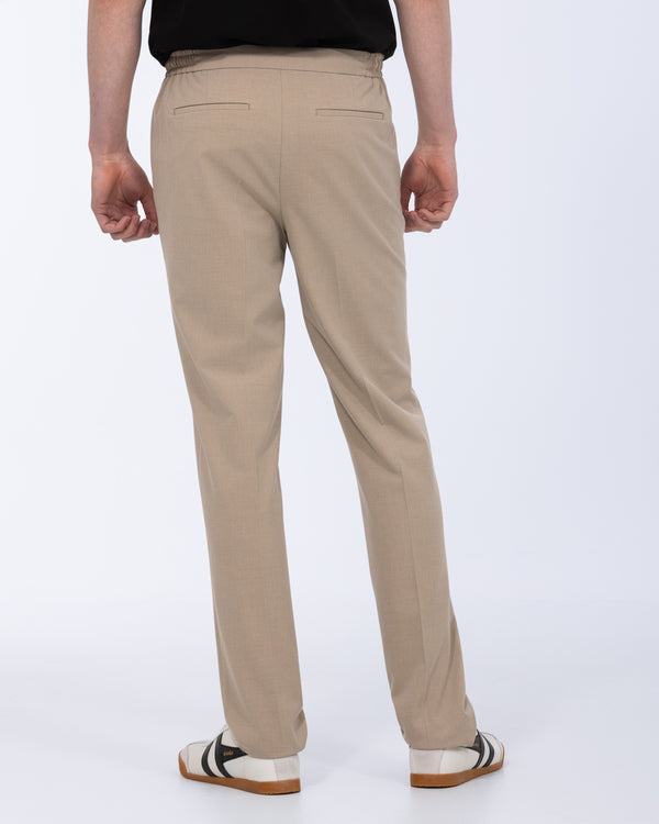Harry Brown Tall Elasticated Waistband Trouser (stone)