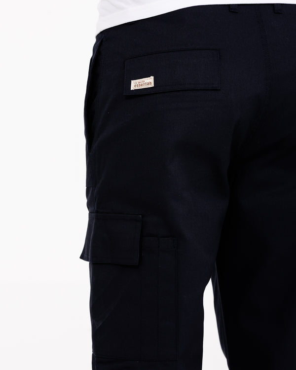 Ed Baxter Multi Pocket Tall Workwear Trousers (navy)