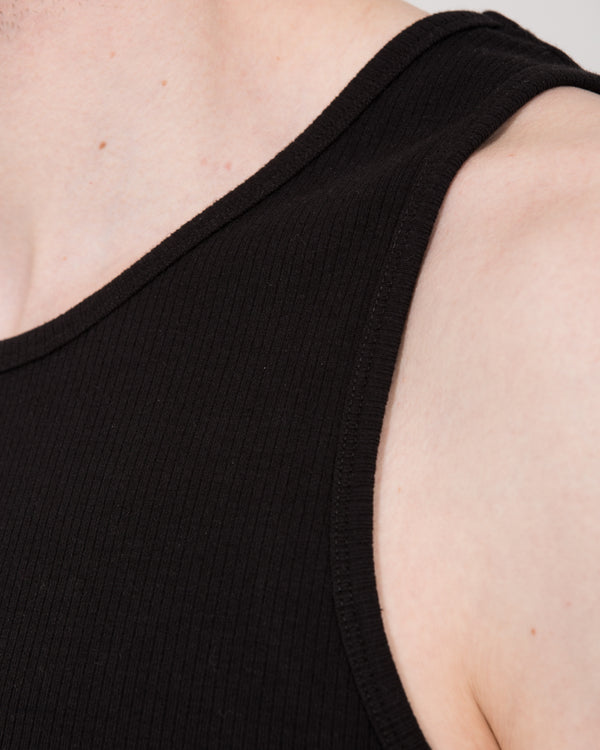 2t Tall Ribbed Vest (black)