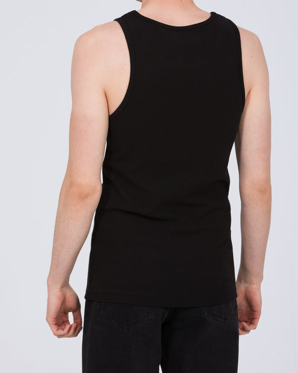 2t Tall Ribbed Vest (black)
