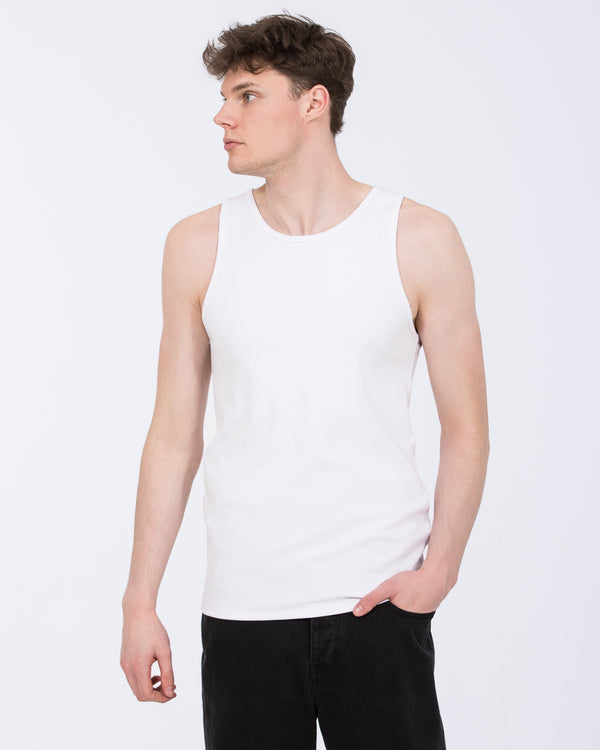 2t Tall Ribbed Vest (white)