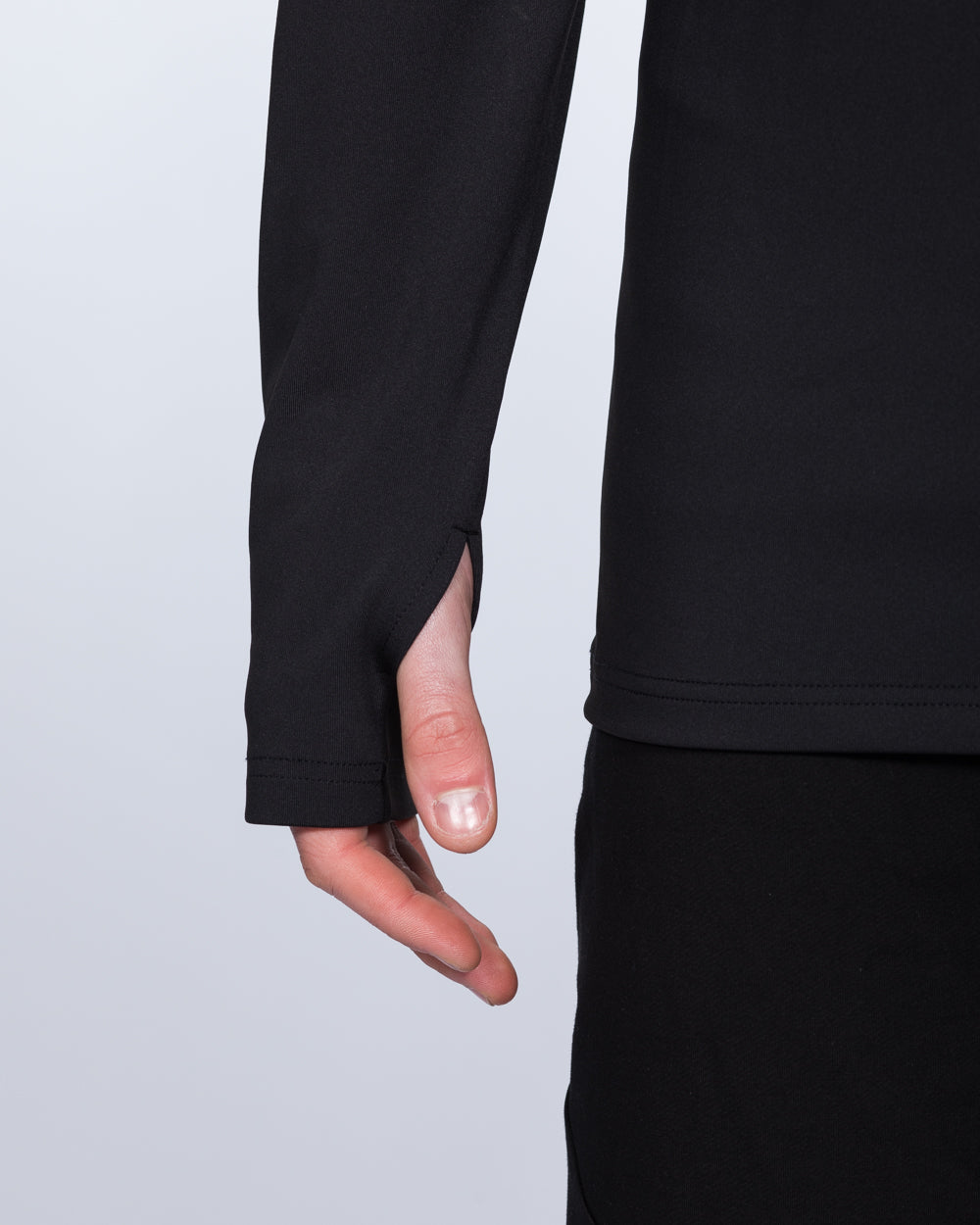 2t Long Sleeve Quarter-Zip Training Top (black)