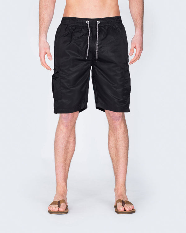 2t Tall Cargo Swim Shorts (black)