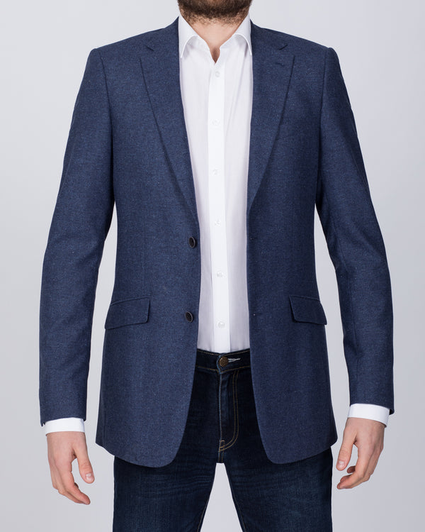 Skopes Slim Fit Tall Hafren Wool Blend Blazer (blue)