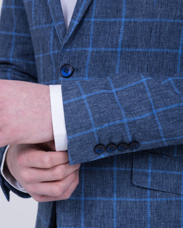 Skopes Trevor Tall Blazer (navy/blue check)