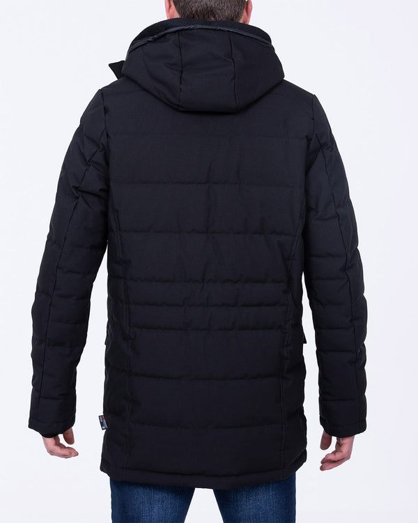 Cabano Tall Quilted Parka Jacket (plain black)