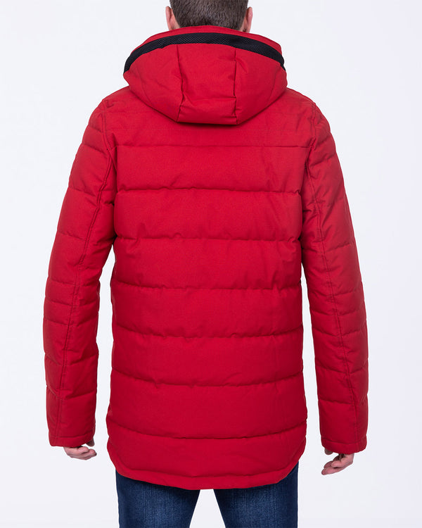 Cabano Tall Fleece Lined Puffer Jacket (cherry)