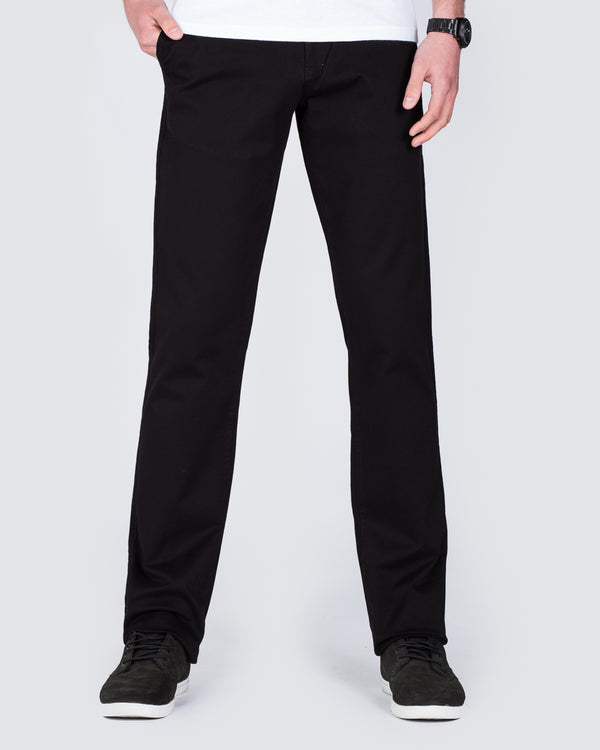 Ed Baxter Regular Fit Stretch Chinos (black)