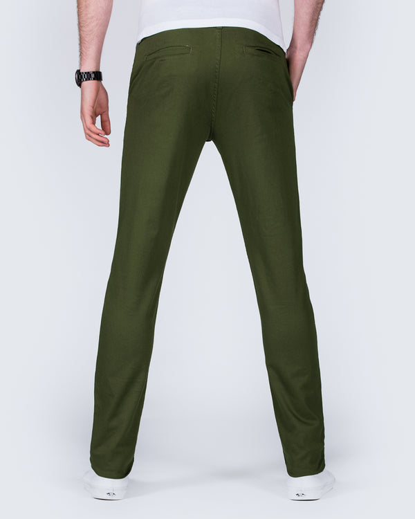 2t Slim Fit Tall Chinos (dark khaki)