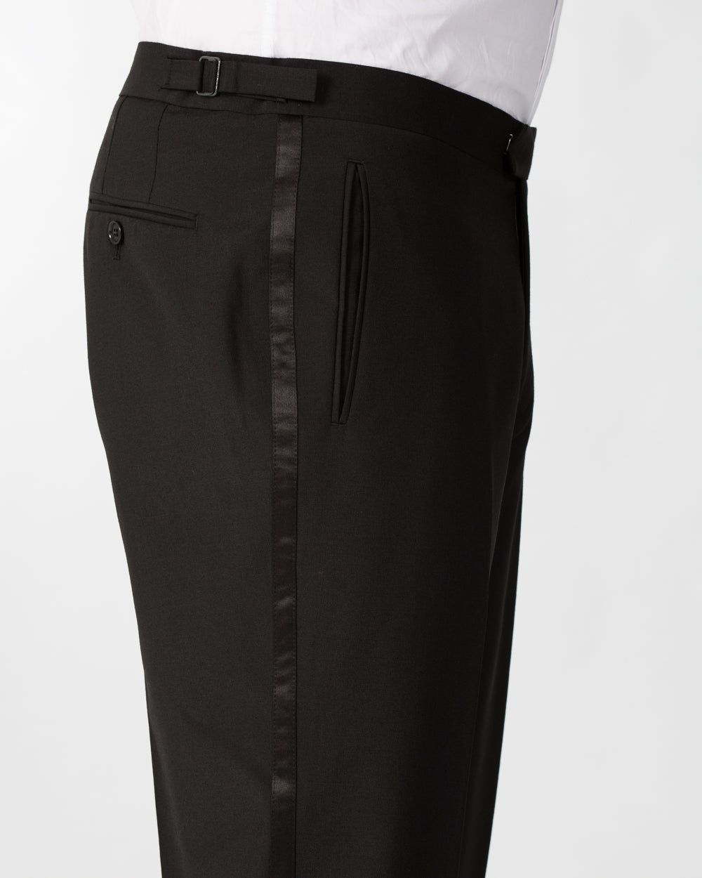 Skopes Regular Fit Wool Tall Dinner Trousers (black)