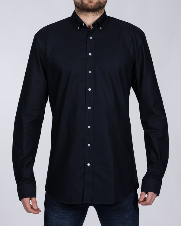 2t Regular Fit Long Sleeve Tall Shirt (plain navy)