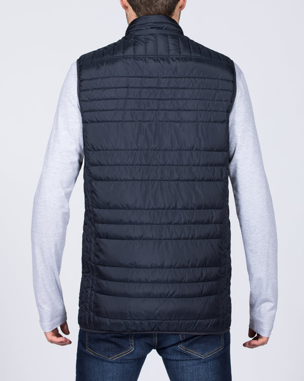 Cabano Tall Quilted Gilet (plain navy)