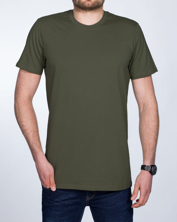 Girav Sydney Long Tall Mens T-Shirt (dark olive) Tall Mens