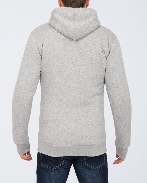 2t Zip Up Tall Sherpa Hoodie (heather grey)