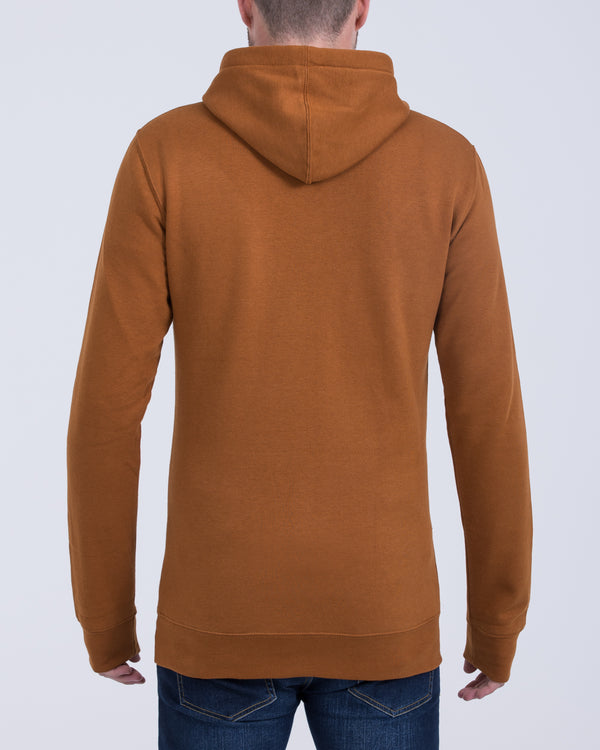 2t Pullover Tall Quarter Button Hoodie (mustard)