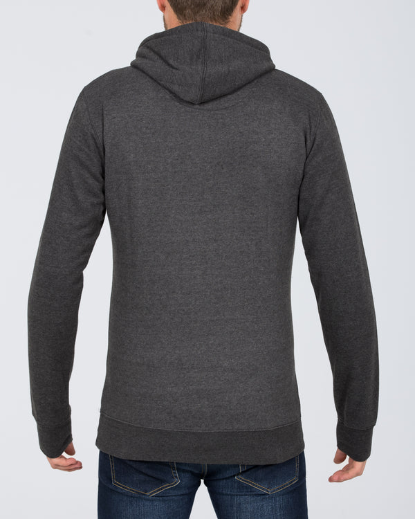 2t Block Pullover Tall Hoodie (charcoal)