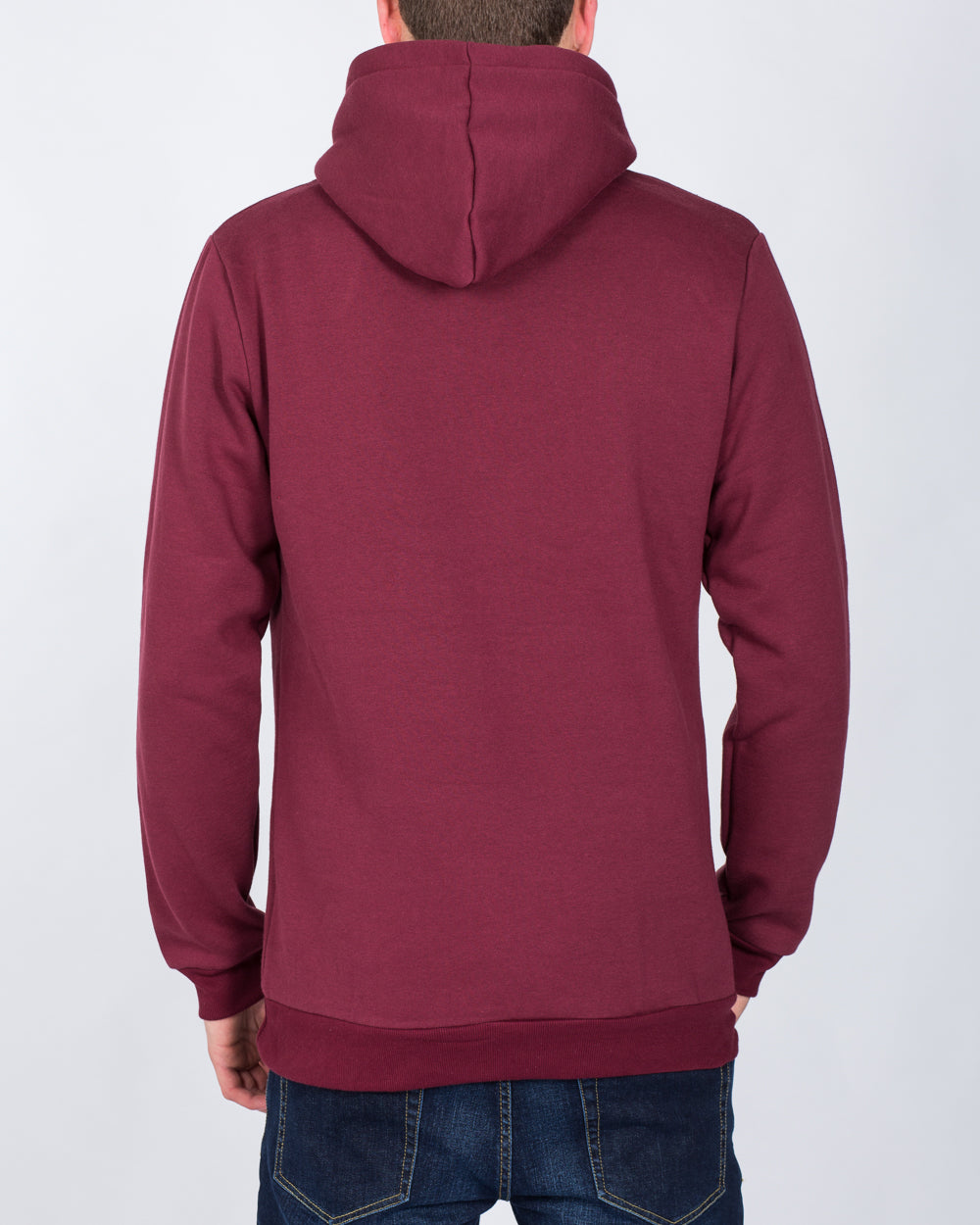 2t Pullover Tall Hoodie (burgundy)