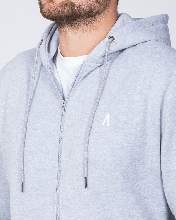 2t Zip Up Tall Hoodie (heather grey)