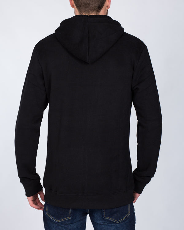 2t Zip Up Tall Hoodie (black)