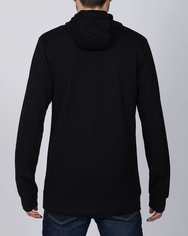 2t Zip Up Tall Active Hoodie (black)