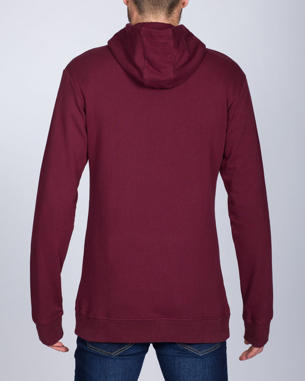 2t Pullover Tall Active Hoodie (burgundy)