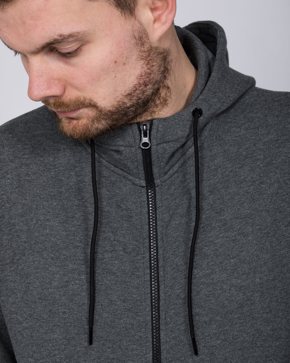 2t Zip Up Tall Active Hoodie (charcoal)