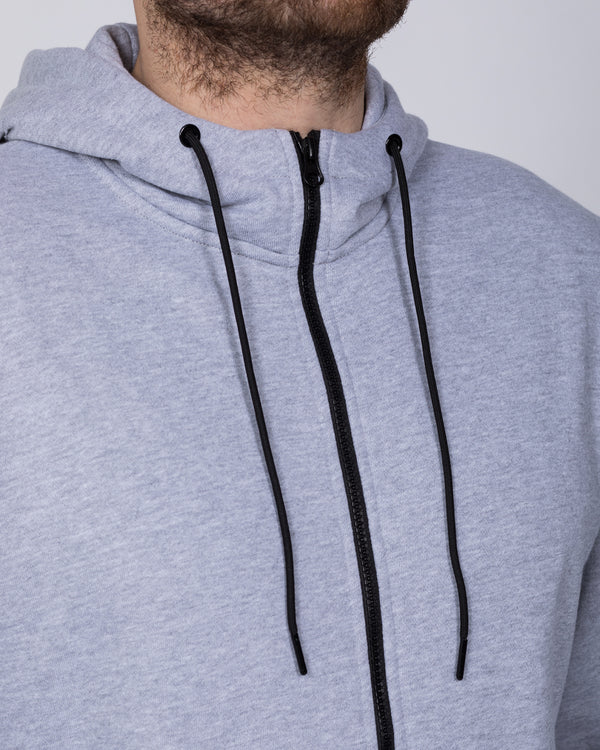 2t Zip Up Tall Active Hoodie (heather grey)