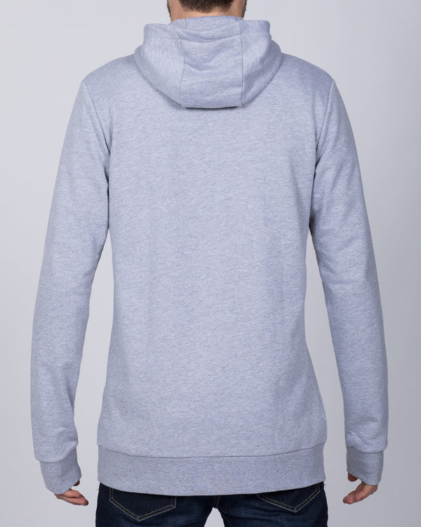 2t Zip Up Tall Active Hoodie (heather grey)