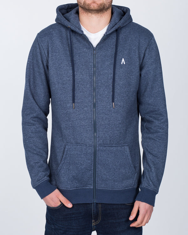 2t Zip Up LW Tall Hoodie (dark blue)