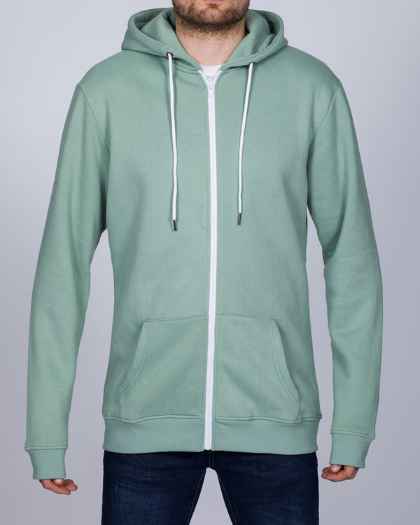 2t Zip Up Tall Hoodie (light green)