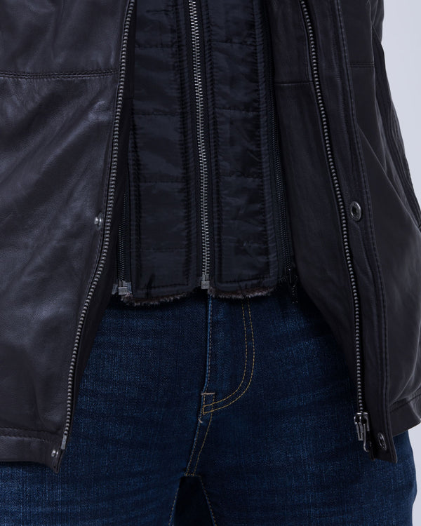 Redpoint Carlson Tall Leather Jacket (brown)