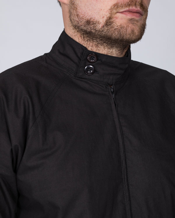 2t Slim Fit Tall Harrington Jacket (black)