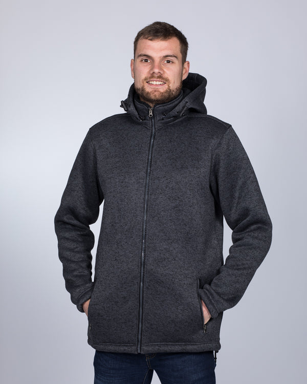 2t Tall Sherpa Fleece Jacket (charcoal)