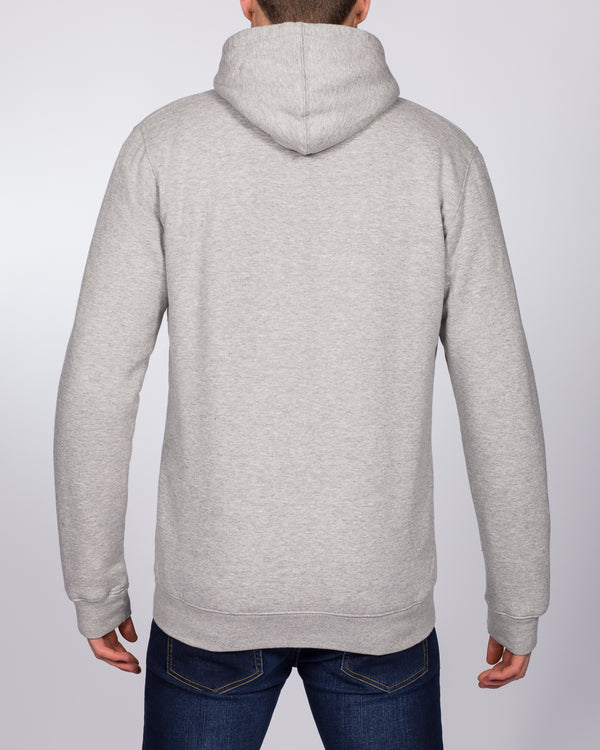 2t Zip Up Tall Sherpa Hoodie (heather grey)