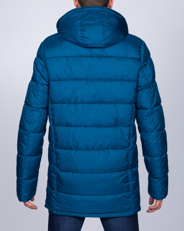 Cabano Tall Quilted Parka Jacket (royal blue)