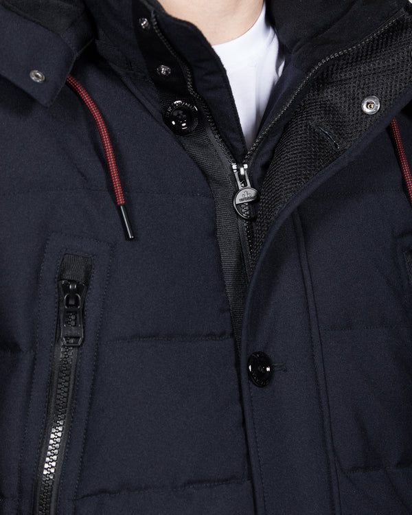 Cabano Tall Quilted Parka Jacket (navy)