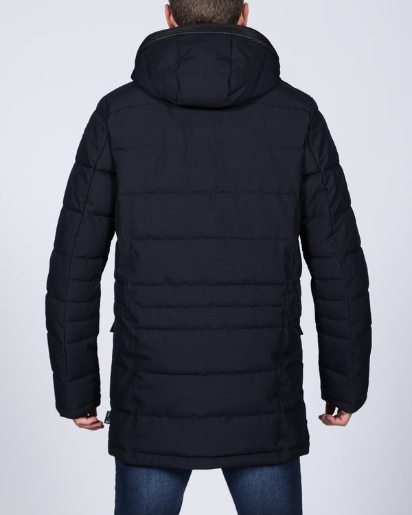 Cabano Tall Quilted Parka Jacket (navy)