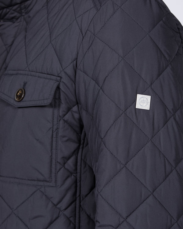 Cabano Tall Diamond Quilted Jacket (navy)