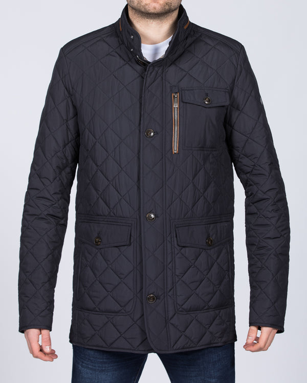 Cabano Tall Diamond Quilted Jacket (navy)