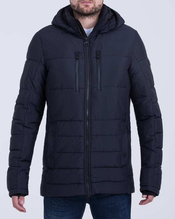 Cabano Tall Puffer Jacket (plain navy)