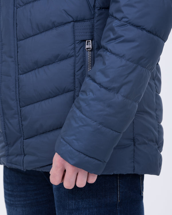 Cabano Tall Lightweight Puffer Jacket (denim blue)
