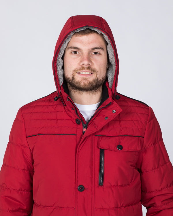 Cabano Tall Quilted Tech Jacket (red)