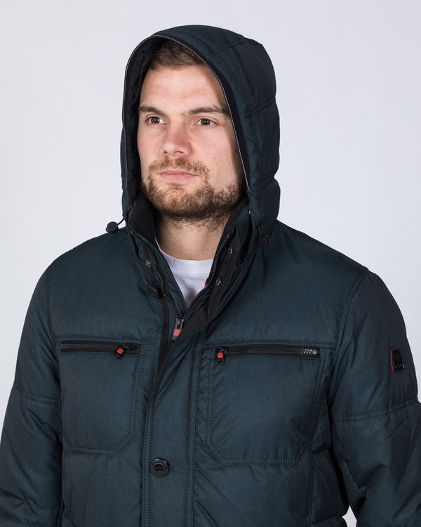 Cabano Tall Hooded Jacket (petrol)